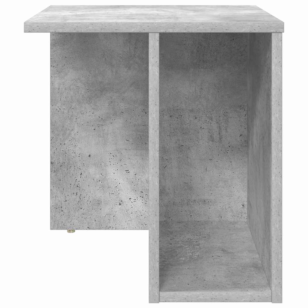 Bijzettafel Beton Grijs 37 x 32 x 40 cm Bewerkt hout is nu te koop bij PeponiXL, paradijselijk wonen!