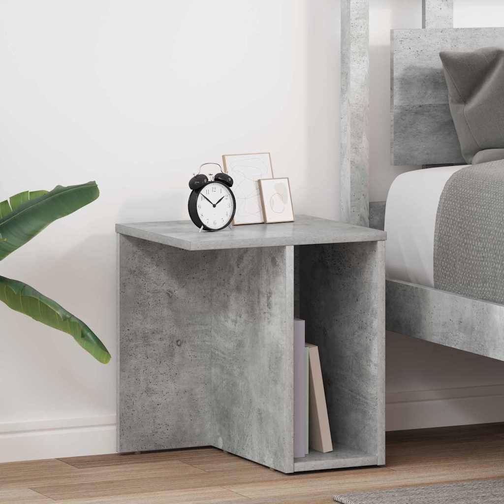 Bijzettafel 2 pcs Beton Grijs 37 x 32 x 40 cm Bewerkt hout is nu te koop bij PeponiXL, paradijselijk wonen!