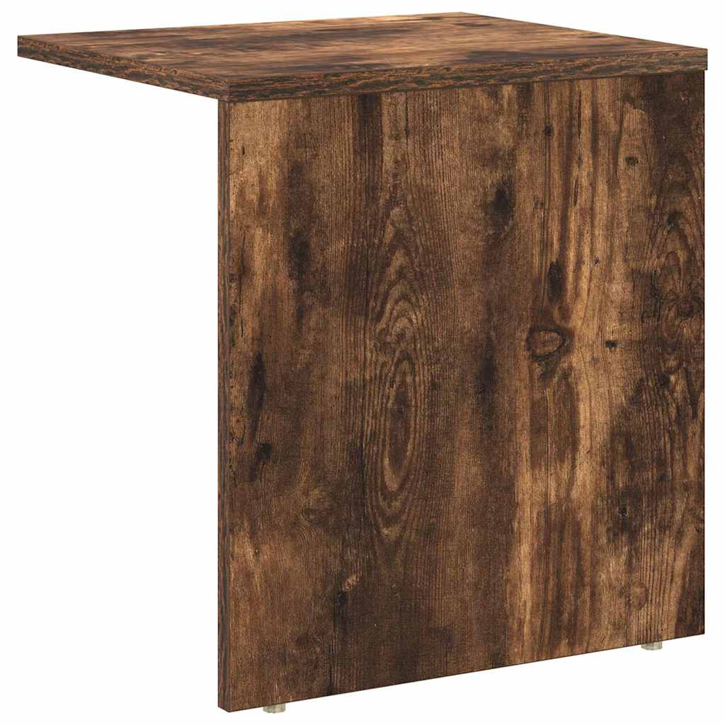 Bijzettafel Gerookt eiken 37 x 32 x 40 cm Bewerkt hout is nu te koop bij PeponiXL, paradijselijk wonen!