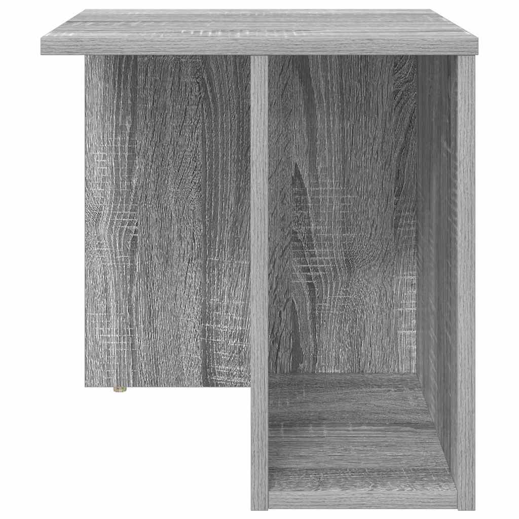 Bijzettafel Grijs Sonoma 37 x 32 x 40 cm Bewerkt hout is nu te koop bij PeponiXL, paradijselijk wonen!