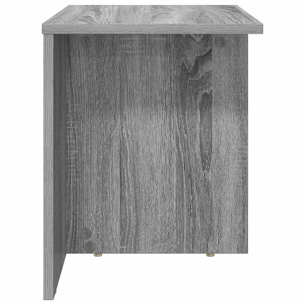 Bijzettafel 2 pcs Grijs Sonoma 37 x 32 x 40 cm Bewerkt hout is nu te koop bij PeponiXL, paradijselijk wonen!