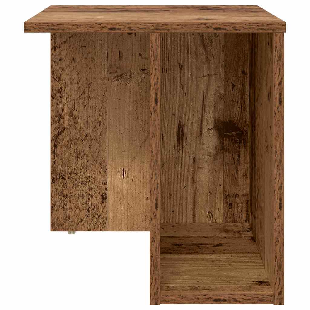 Bijzettafel Oudhout 37 x 32 x 40 cm Bewerkt hout is nu te koop bij PeponiXL, paradijselijk wonen!