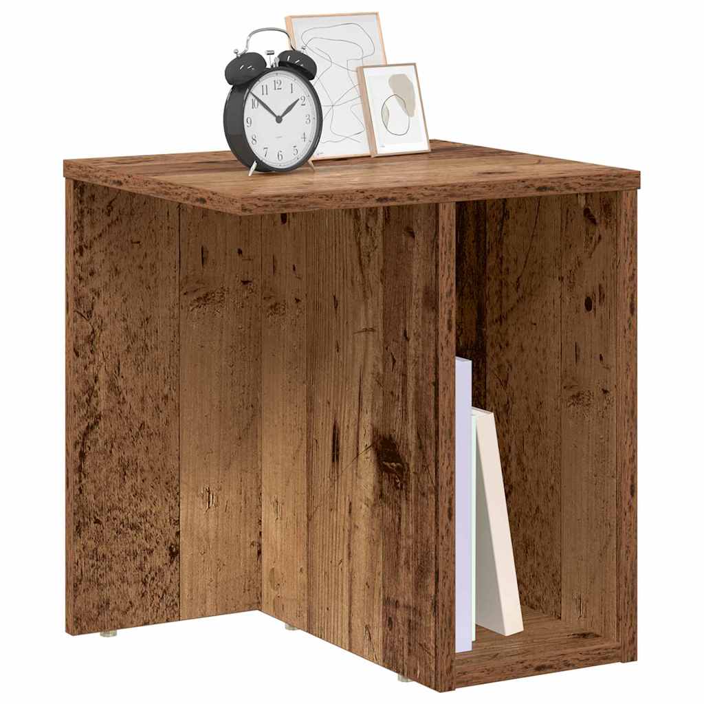 Bijzettafel 2 pcs Oudhout 37 x 32 x 40 cm Bewerkt hout is nu te koop bij PeponiXL, paradijselijk wonen!