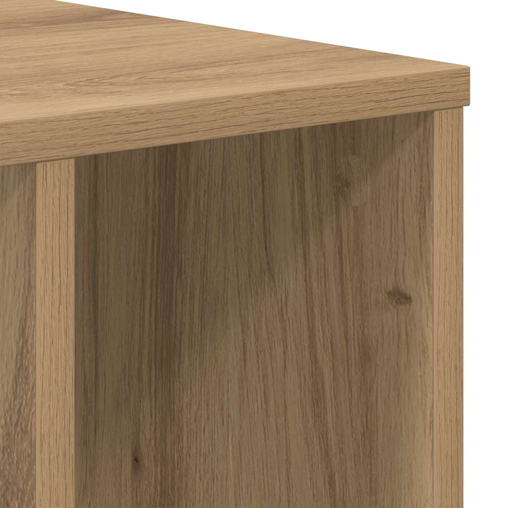 Bijzettafel 2 pcs Artisan Eiken 37 x 32 x 40 cm Bewerkt hout is nu te koop bij PeponiXL, paradijselijk wonen!