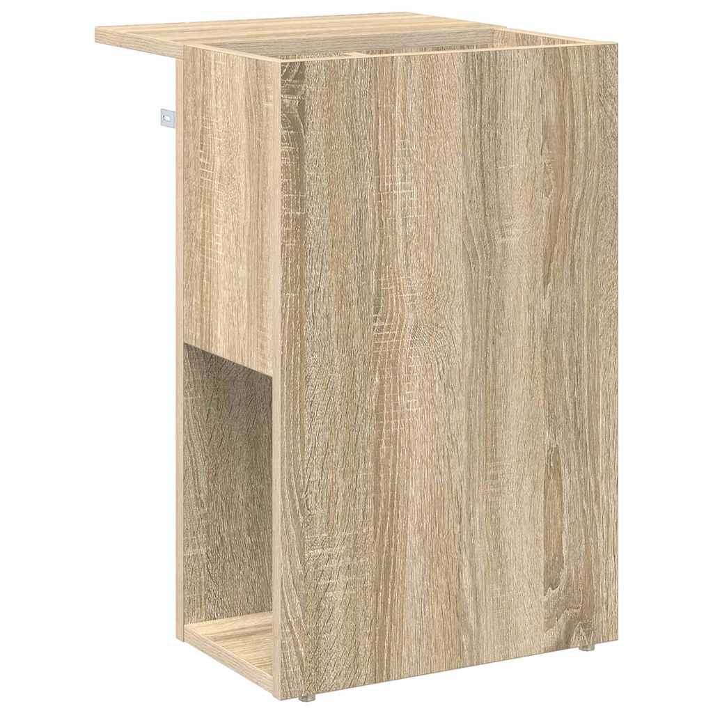Bijzettafel Sonoma Eiken 35 x 40 x 55 cm Bewerkt hout is nu te koop bij PeponiXL, paradijselijk wonen!