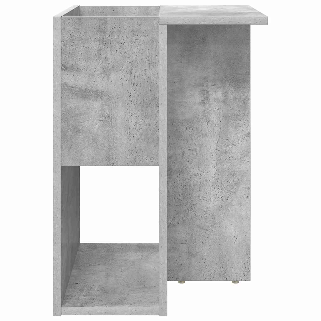 Bijzettafel Beton Grijs 35 x 40 x 55 cm Bewerkt hout is nu te koop bij PeponiXL, paradijselijk wonen!