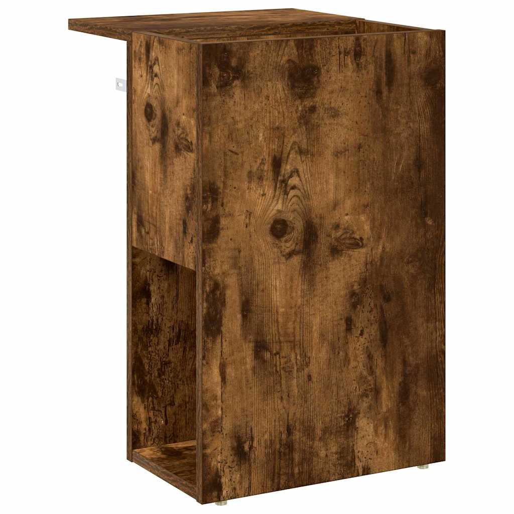Bijzettafel Gerookt eiken 35 x 40 x 55 cm Bewerkt hout is nu te koop bij PeponiXL, paradijselijk wonen!
