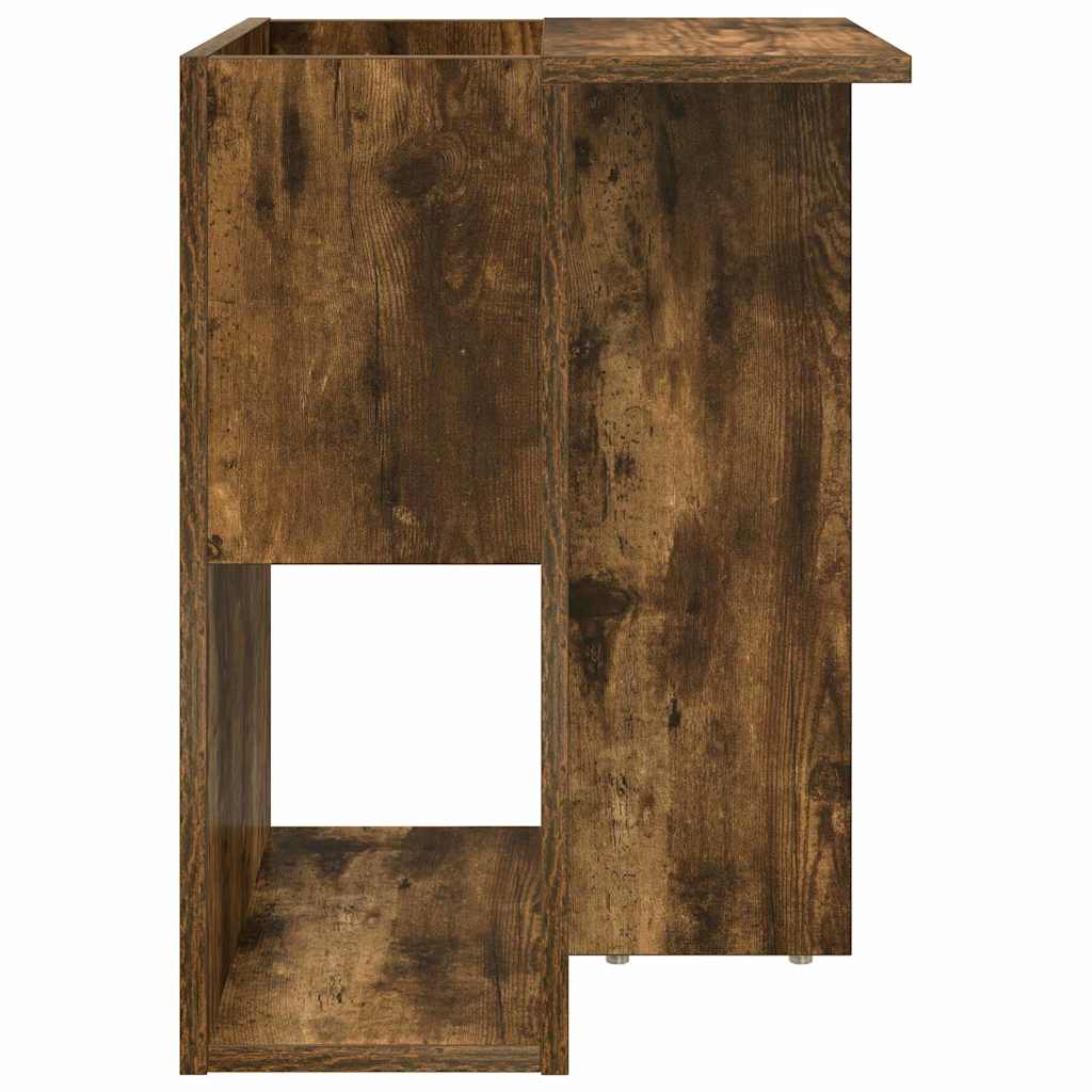 Bijzettafel Gerookt eiken 35 x 40 x 55 cm Bewerkt hout is nu te koop bij PeponiXL, paradijselijk wonen!