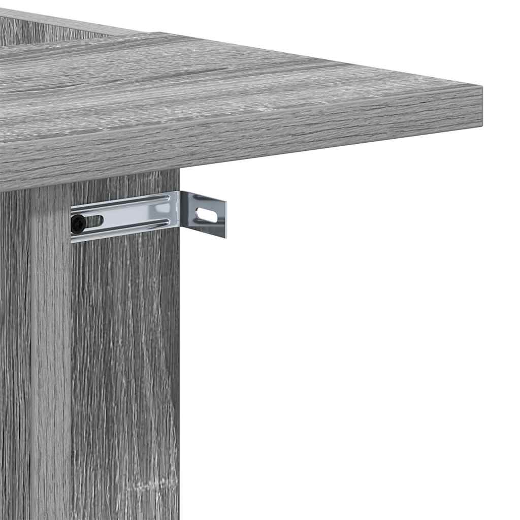 Bijzettafel Grijs Sonoma 35 x 40 x 55 cm Bewerkt hout is nu te koop bij PeponiXL, paradijselijk wonen!