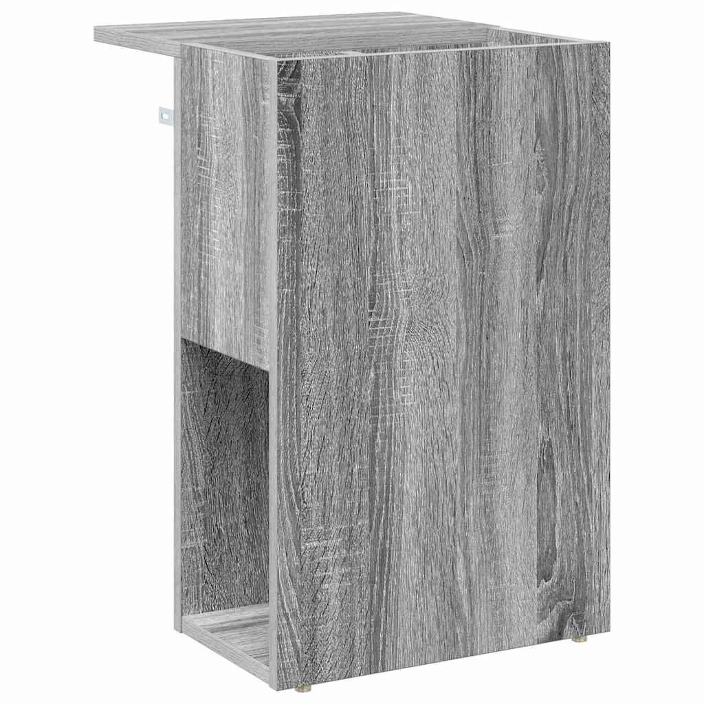 Bijzettafel Grijs Sonoma 35 x 40 x 55 cm Bewerkt hout is nu te koop bij PeponiXL, paradijselijk wonen!