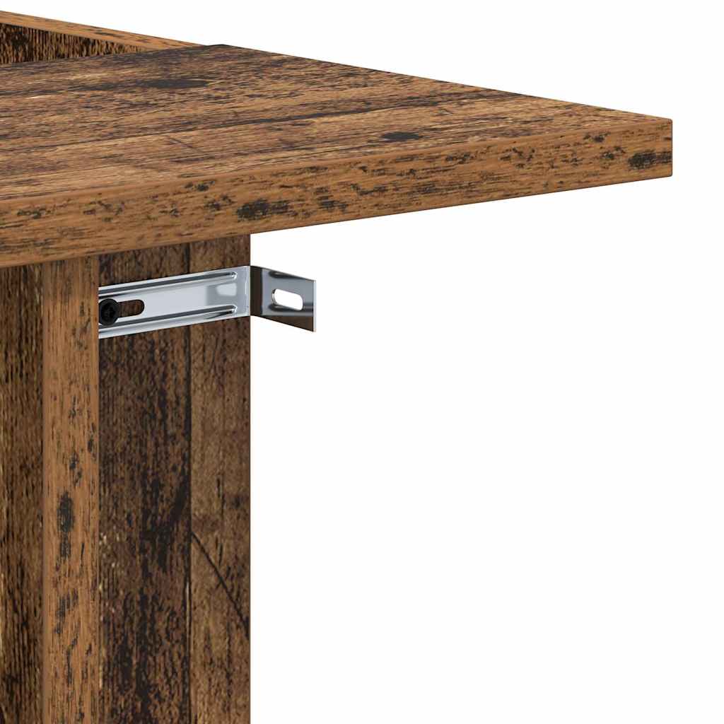 Bijzettafel Oudhout 35 x 40 x 55 cm Bewerkt hout is nu te koop bij PeponiXL, paradijselijk wonen!