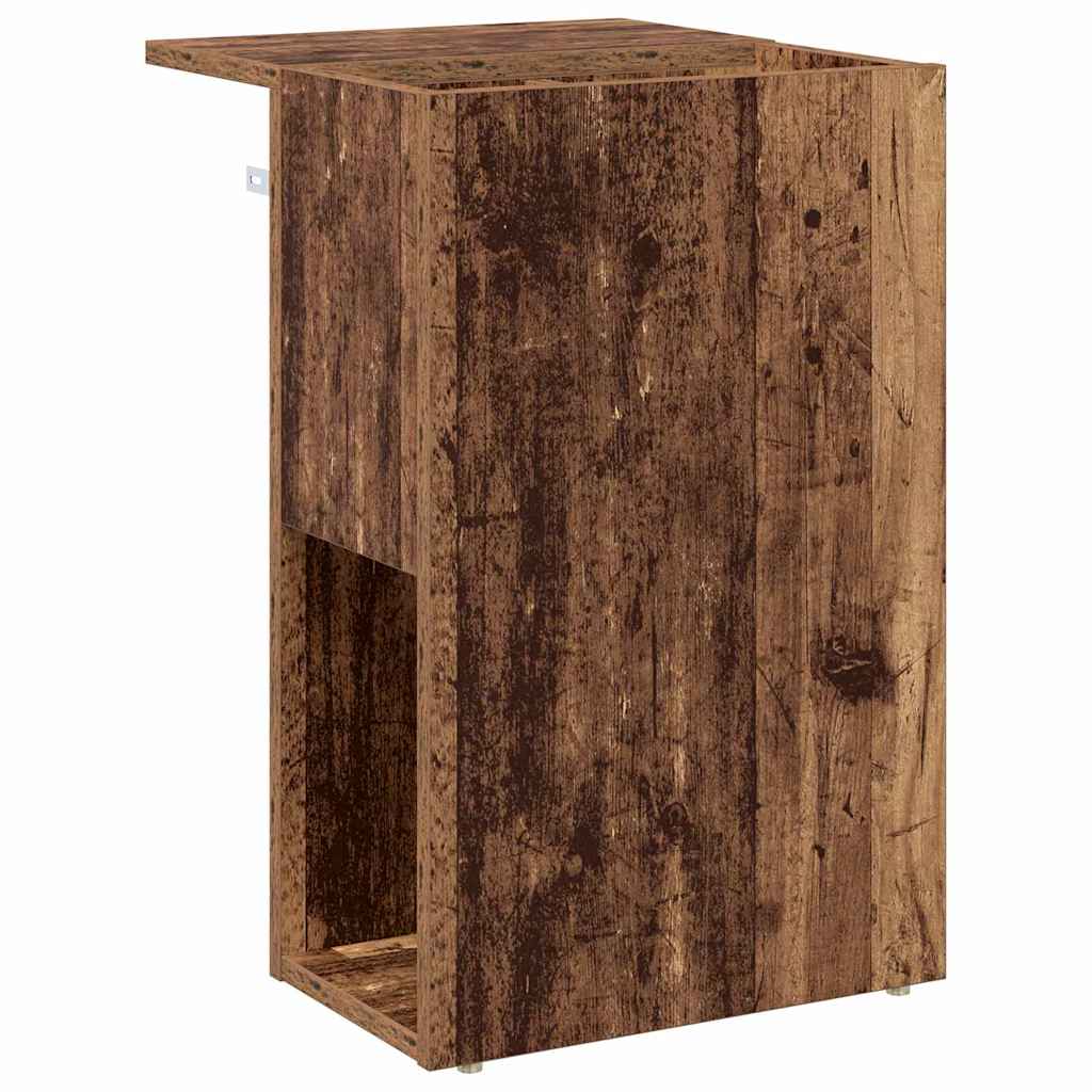 Bijzettafel Oudhout 35 x 40 x 55 cm Bewerkt hout is nu te koop bij PeponiXL, paradijselijk wonen!