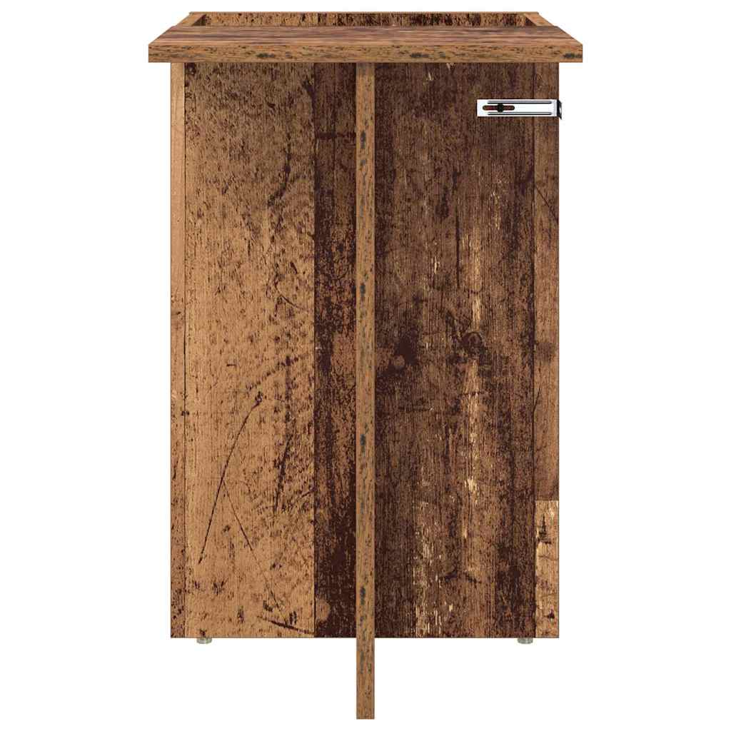 Bijzettafel Oudhout 35 x 40 x 55 cm Bewerkt hout is nu te koop bij PeponiXL, paradijselijk wonen!