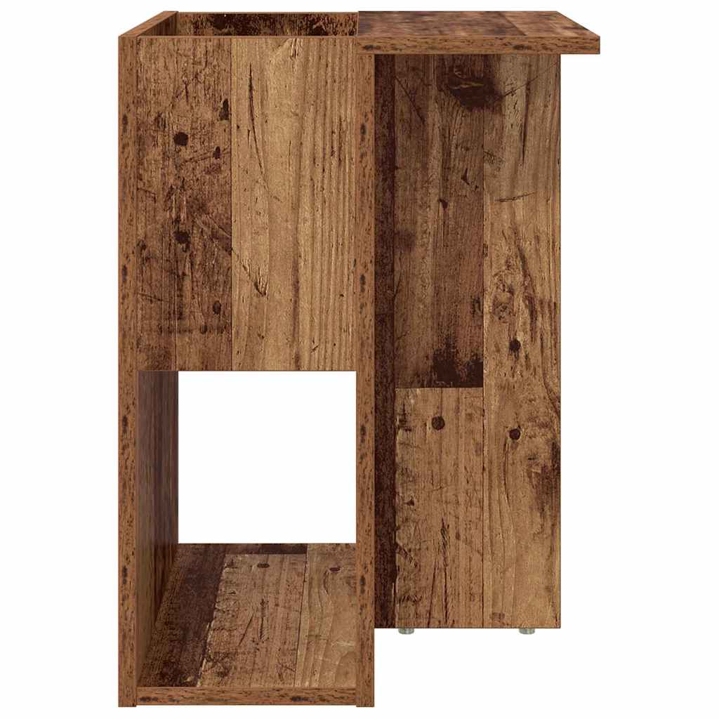 Bijzettafel Oudhout 35 x 40 x 55 cm Bewerkt hout is nu te koop bij PeponiXL, paradijselijk wonen!