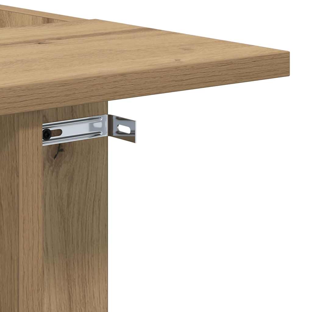 Bijzettafel Artisan Eiken 35 x 40 x 55 cm Bewerkt hout is nu te koop bij PeponiXL, paradijselijk wonen!