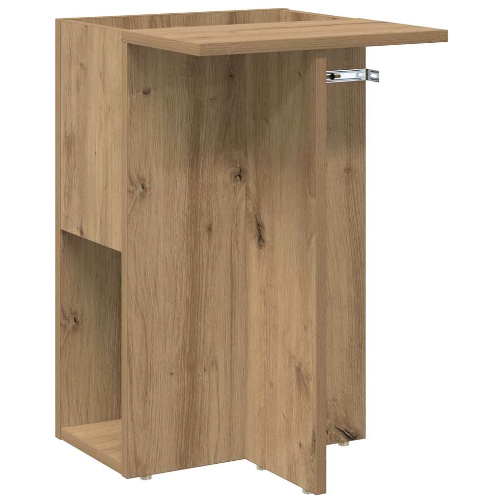 Bijzettafel Artisan Eiken 35 x 40 x 55 cm Bewerkt hout is nu te koop bij PeponiXL, paradijselijk wonen!