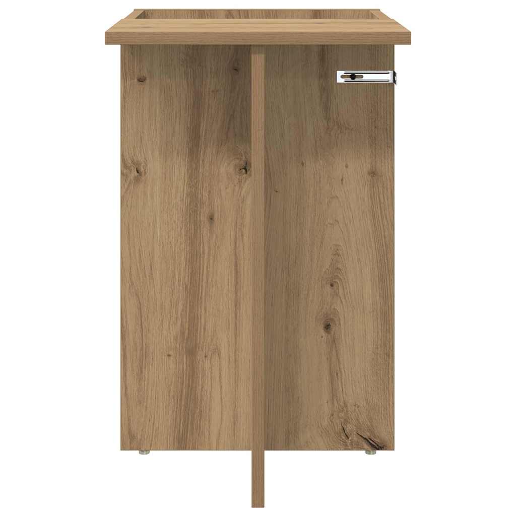 Bijzettafel Artisan Eiken 35 x 40 x 55 cm Bewerkt hout is nu te koop bij PeponiXL, paradijselijk wonen!