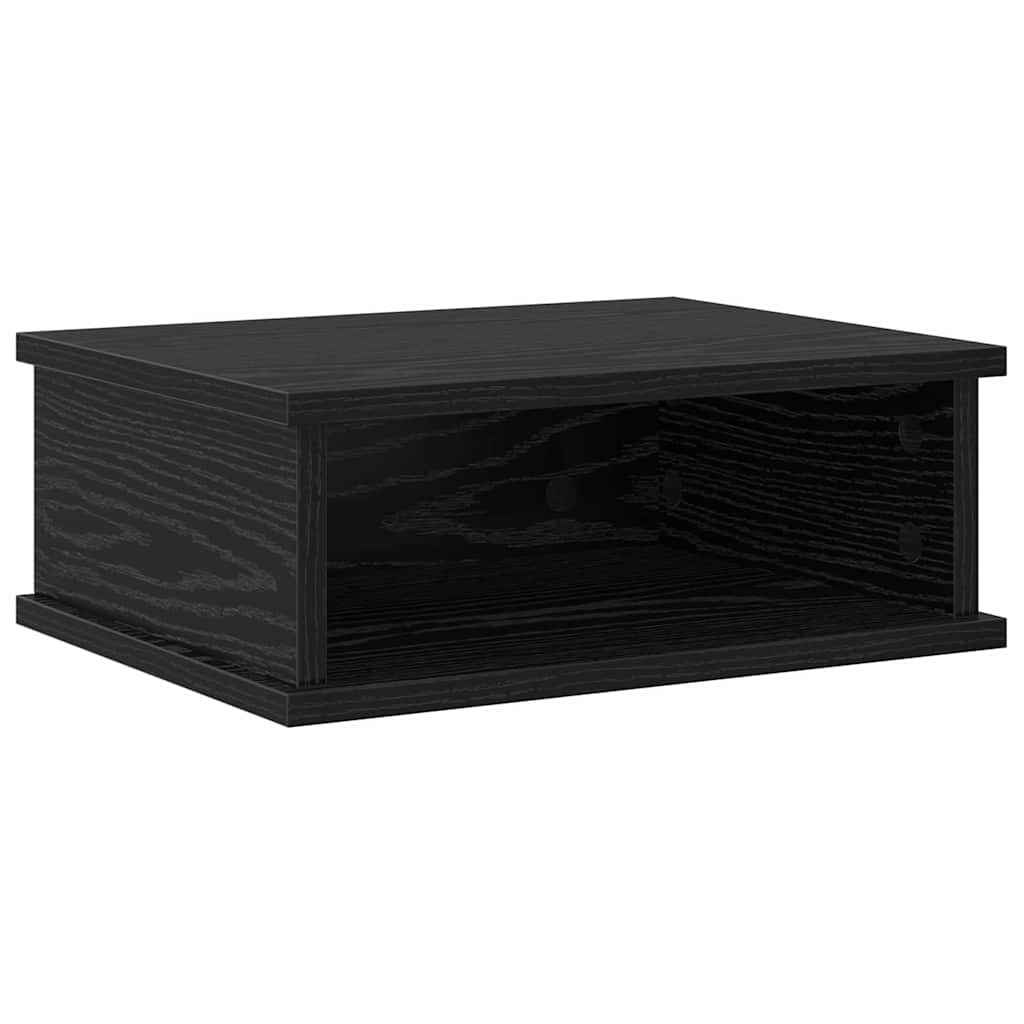 Nachtkastje 2 pcs Zwart Eiken 40 x 31 x 15 cm Bewerkt hout is nu te koop bij PeponiXL, paradijselijk wonen!