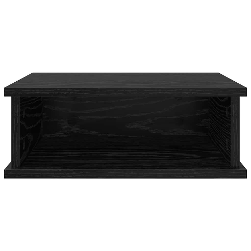 Nachtkastje 2 pcs Zwart Eiken 40 x 31 x 15 cm Bewerkt hout is nu te koop bij PeponiXL, paradijselijk wonen!