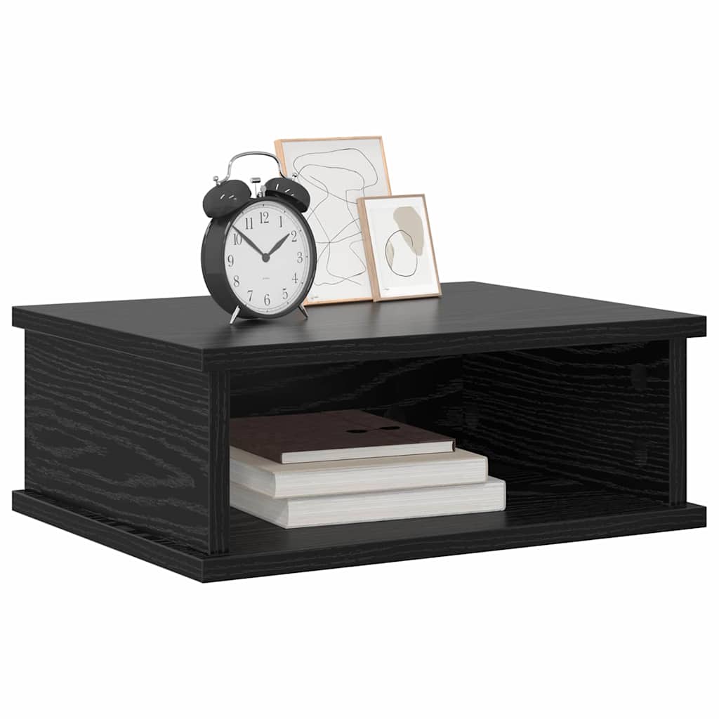 Nachtkastje 2 pcs Zwart Eiken 40 x 31 x 15 cm Bewerkt hout is nu te koop bij PeponiXL, paradijselijk wonen!