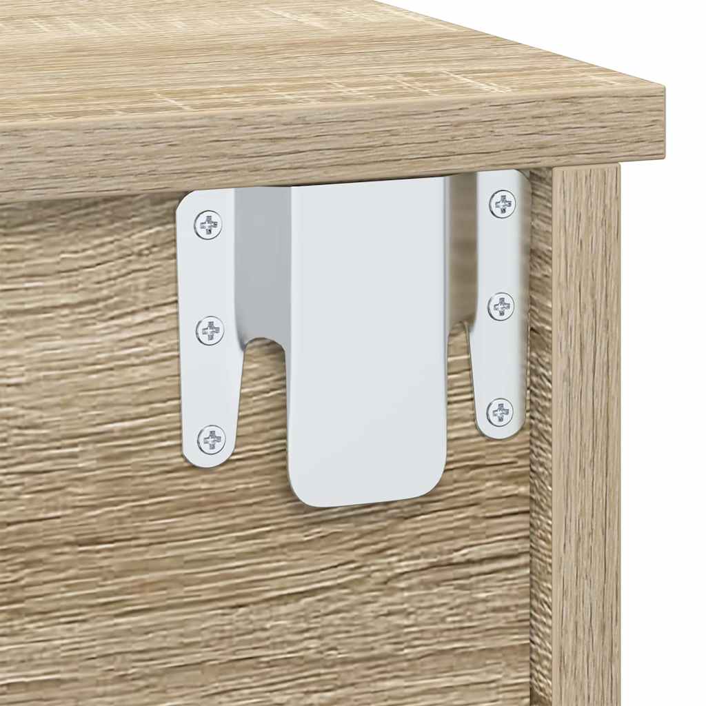 Nachtkastje Sonoma Eiken 40 x 31 x 15 cm Bewerkt hout is nu te koop bij PeponiXL, paradijselijk wonen!