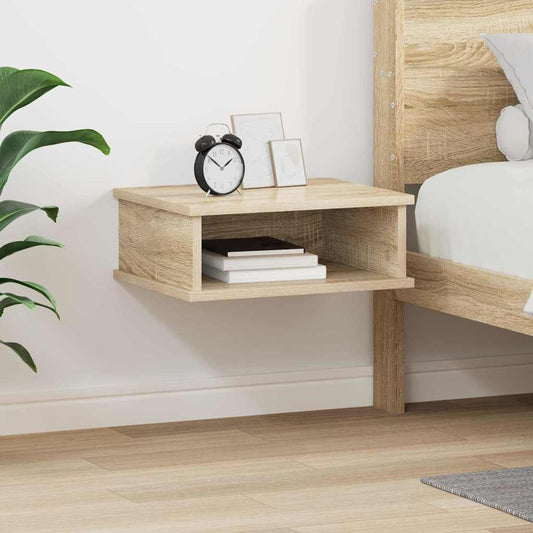 Nachtkastje Sonoma Eiken 40 x 31 x 15 cm Bewerkt hout is nu te koop bij PeponiXL, paradijselijk wonen!