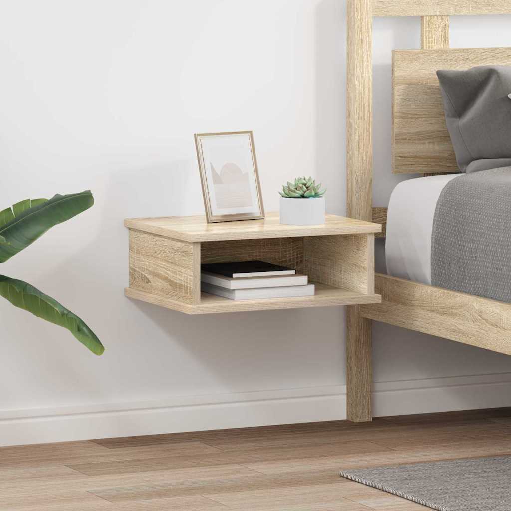 Nachtkastje 2 pcs Sonoma Eiken 40 x 31 x 15 cm Bewerkt hout is nu te koop bij PeponiXL, paradijselijk wonen!