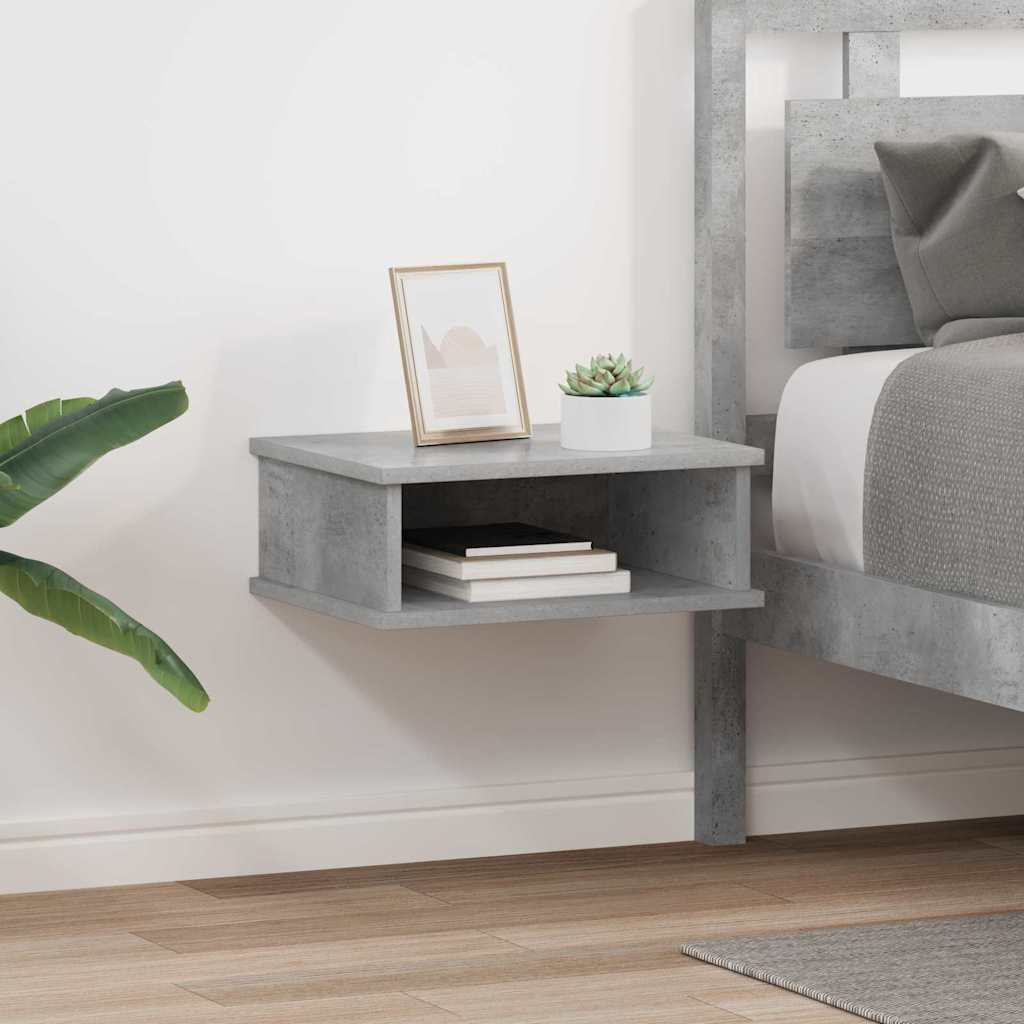 Nachtkastje 2 pcs Beton Grijs 40 x 31 x 15 cm Bewerkt hout is nu te koop bij PeponiXL, paradijselijk wonen!