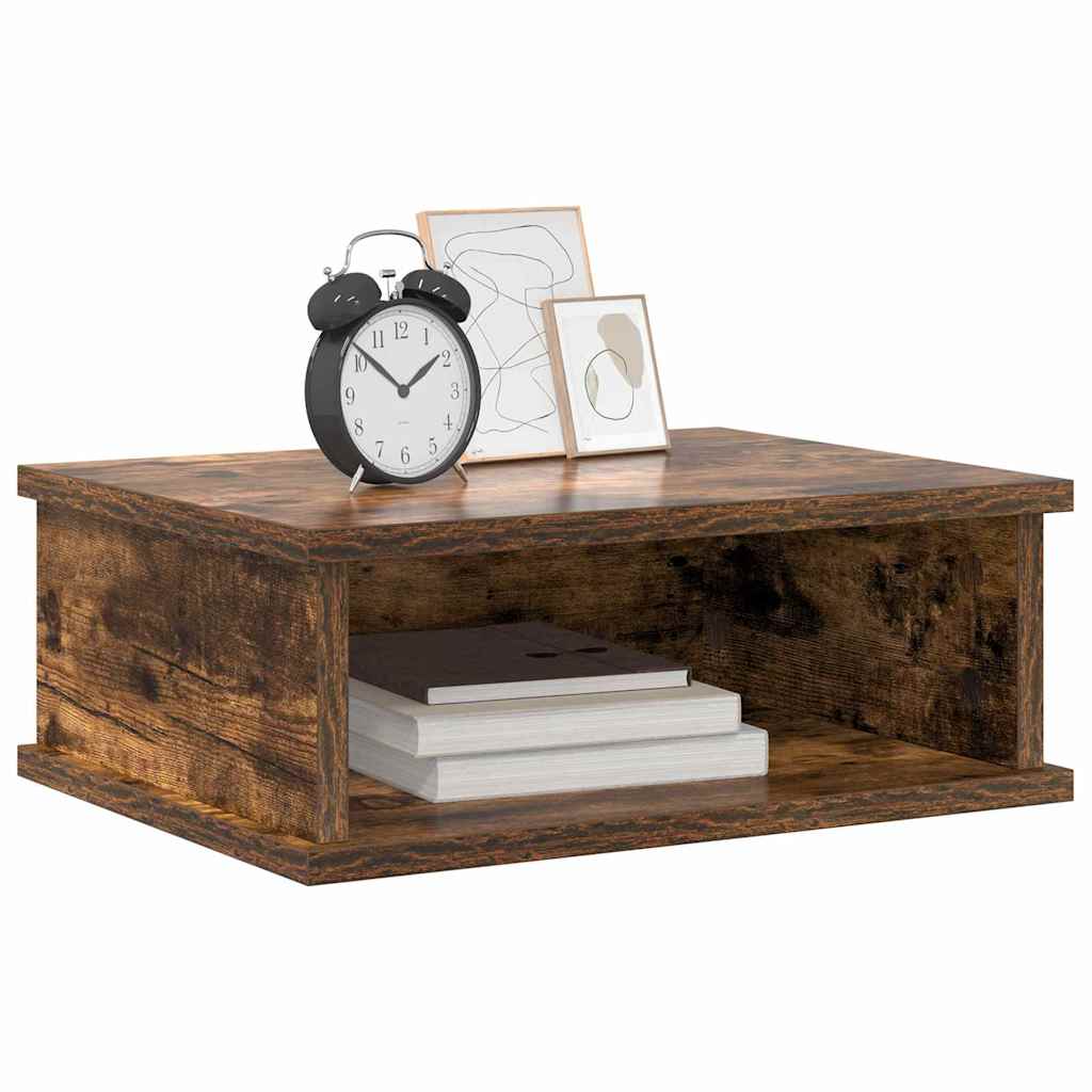 Nachtkastje 2 pcs Gerookt eiken 40 x 31 x 15 cm Bewerkt hout is nu te koop bij PeponiXL, paradijselijk wonen!
