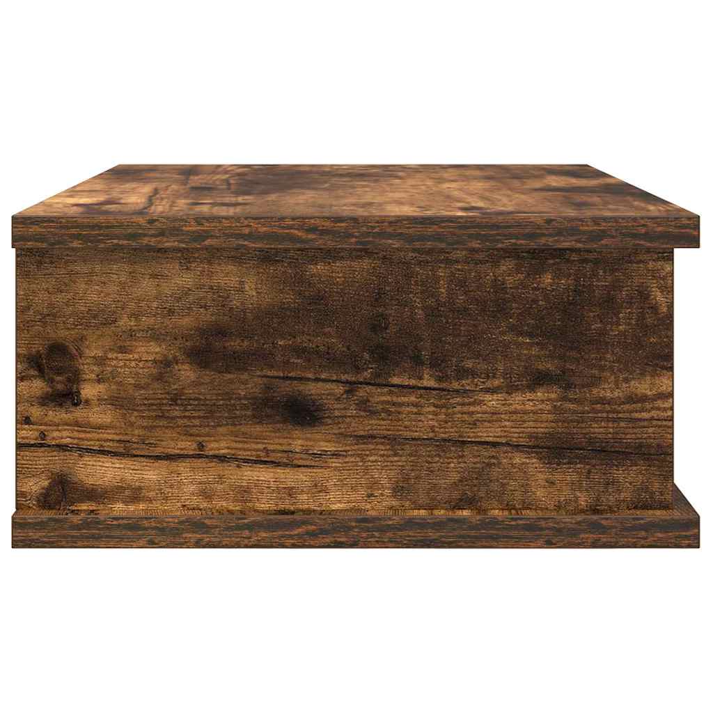 Nachtkastje 2 pcs Gerookt eiken 40 x 31 x 15 cm Bewerkt hout is nu te koop bij PeponiXL, paradijselijk wonen!