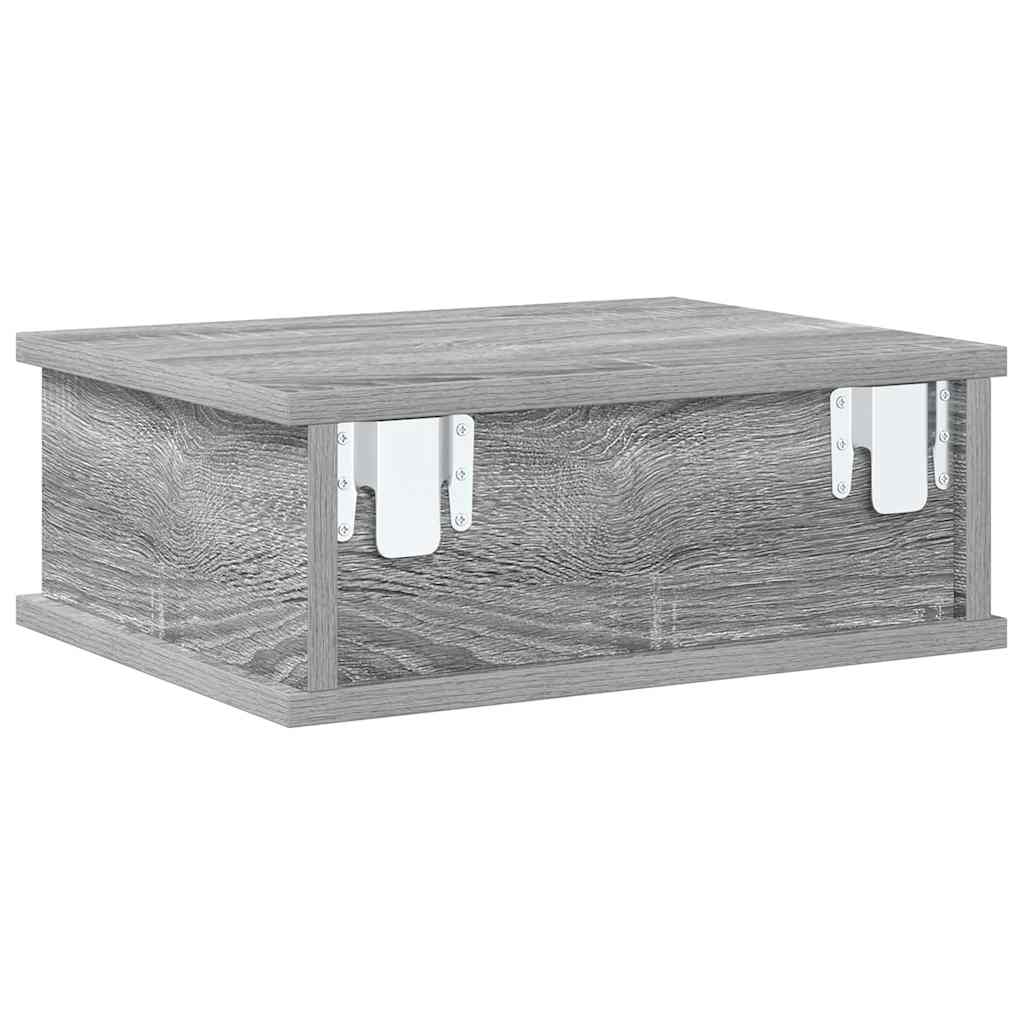 Nachtkastje Grijs Sonoma 40 x 31 x 15 cm Bewerkt hout is nu te koop bij PeponiXL, paradijselijk wonen!