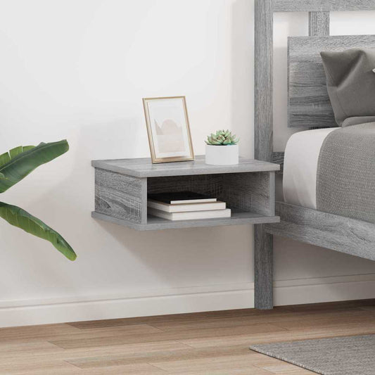 Nachtkastje 2 pcs Grijs Sonoma 40 x 31 x 15 cm Bewerkt hout is nu te koop bij PeponiXL, paradijselijk wonen!