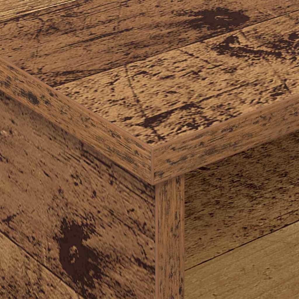 Nachtkastje 2 pcs Oudhout 40 x 31 x 15 cm Bewerkt hout is nu te koop bij PeponiXL, paradijselijk wonen!