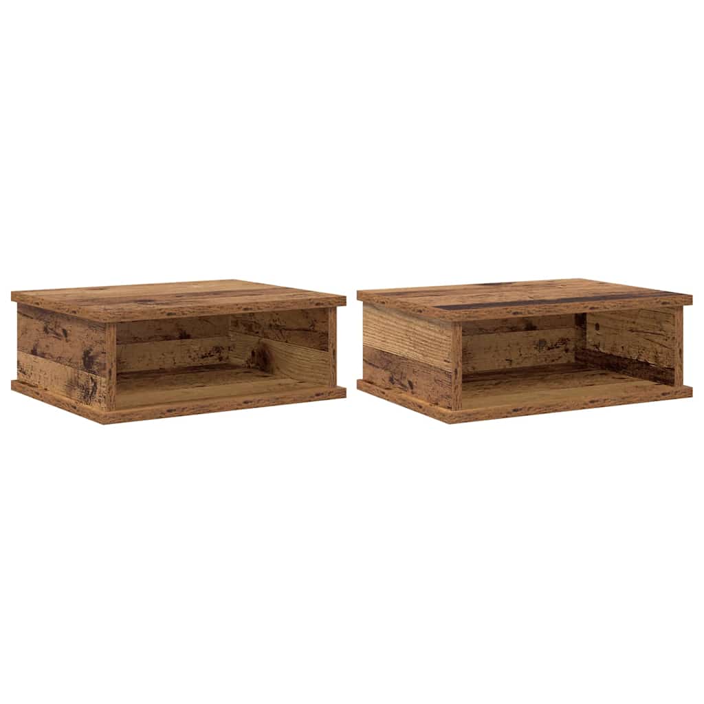 Nachtkastje 2 pcs Oudhout 40 x 31 x 15 cm Bewerkt hout is nu te koop bij PeponiXL, paradijselijk wonen!