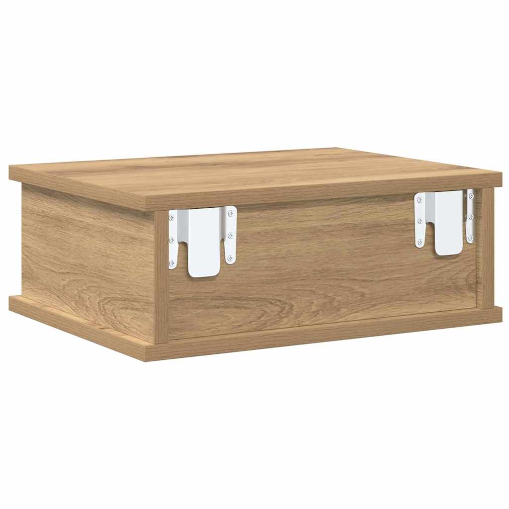 Nachtkastje 2 pcs Artisan Eiken 40 x 31 x 15 cm Bewerkt hout is nu te koop bij PeponiXL, paradijselijk wonen!