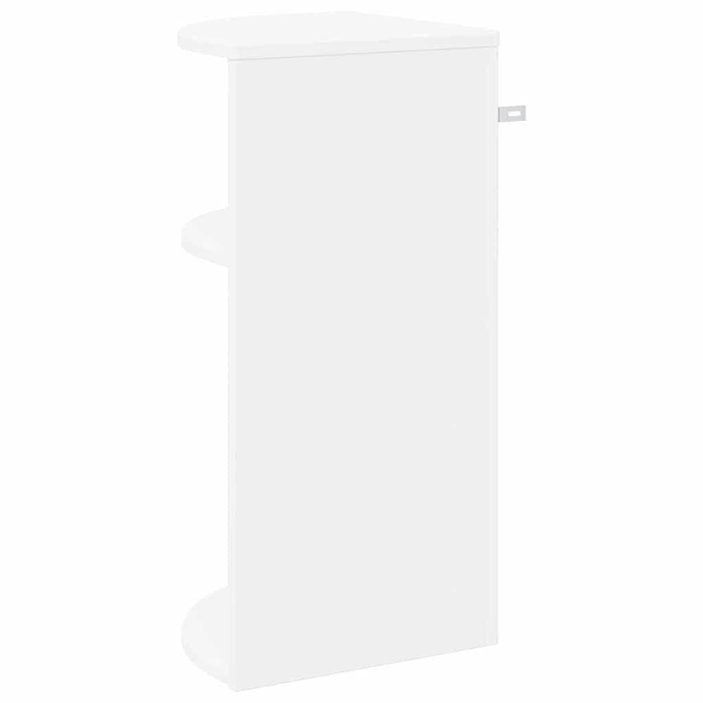 Bijzettafel Wit 29,6 x 29,6 x 60 cm Bewerkt hout is nu te koop bij PeponiXL, paradijselijk wonen!