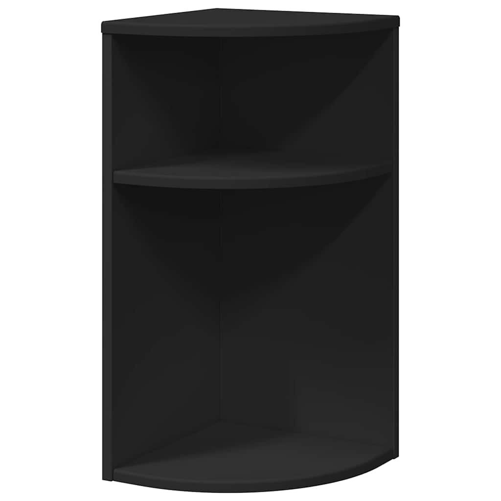 Bijzettafel Zwart 29,6 x 29,6 x 60 cm Bewerkt hout is nu te koop bij PeponiXL, paradijselijk wonen!