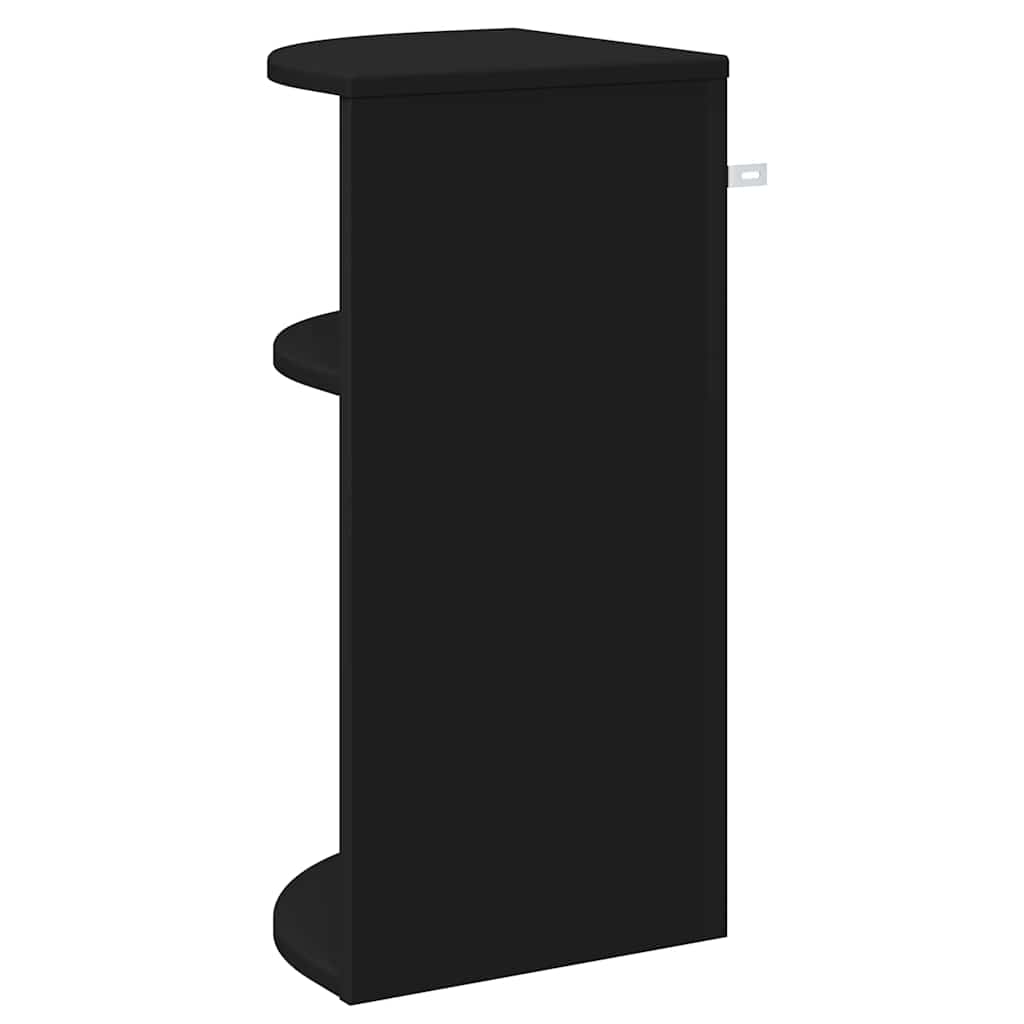 Bijzettafel Zwart 29,6 x 29,6 x 60 cm Bewerkt hout is nu te koop bij PeponiXL, paradijselijk wonen!