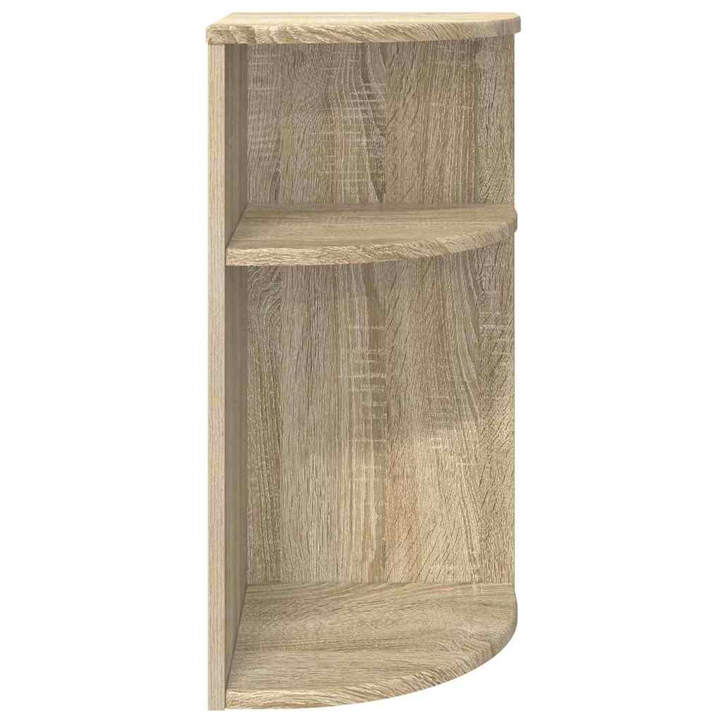 Bijzettafel Sonoma Eiken 29,6 x 29,6 x 60 cm Bewerkt hout is nu te koop bij PeponiXL, paradijselijk wonen!