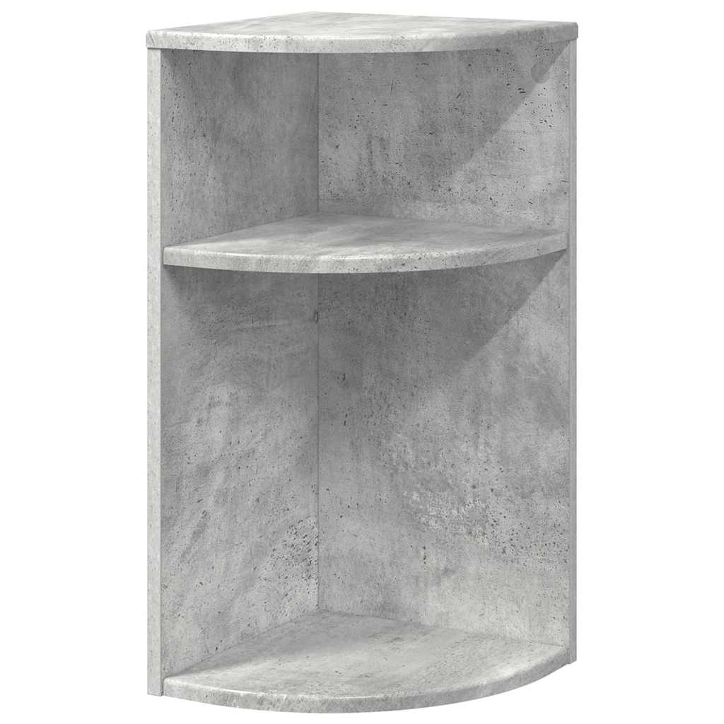 Bijzettafel Beton Grijs 29,6 x 29,6 x 60 cm Bewerkt hout is nu te koop bij PeponiXL, paradijselijk wonen!