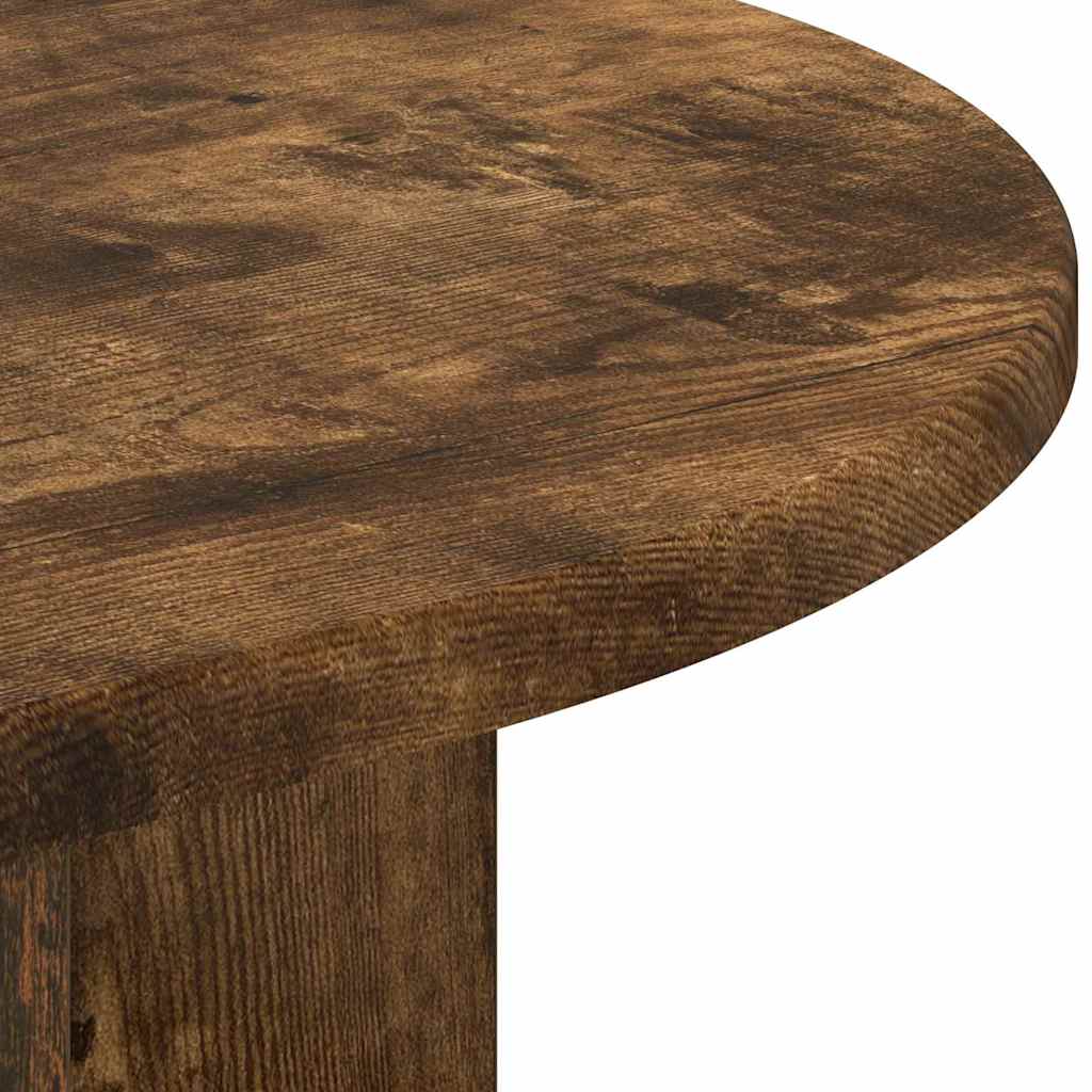 Bijzettafel Gerookt eiken 29,6 x 29,6 x 60 cm Bewerkt hout is nu te koop bij PeponiXL, paradijselijk wonen!
