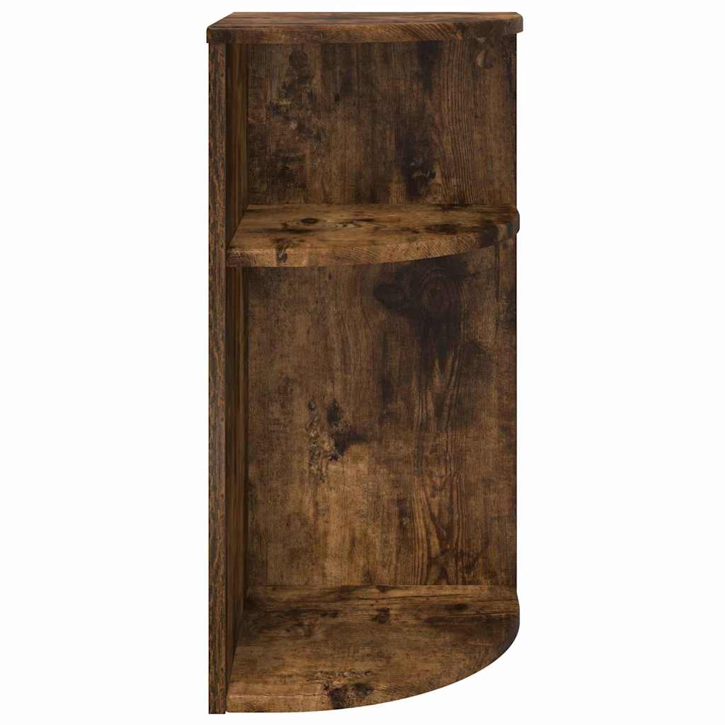 Bijzettafel Gerookt eiken 29,6 x 29,6 x 60 cm Bewerkt hout is nu te koop bij PeponiXL, paradijselijk wonen!