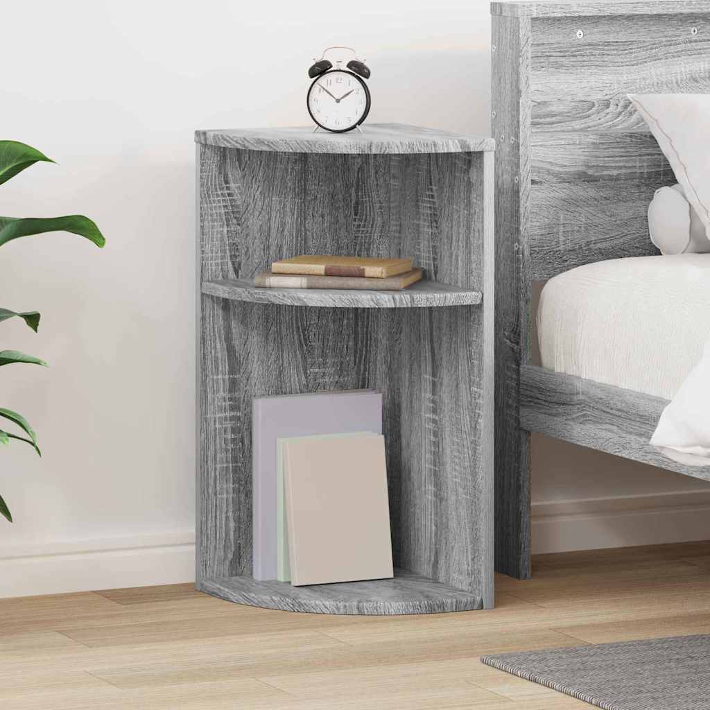 Bijzettafel Grijs Sonoma 29,6 x 29,6 x 60 cm Bewerkt hout is nu te koop bij PeponiXL, paradijselijk wonen!