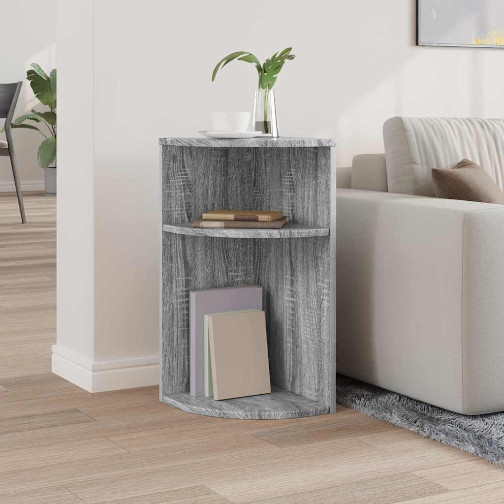 Bijzettafel Grijs Sonoma 29,6 x 29,6 x 60 cm Bewerkt hout is nu te koop bij PeponiXL, paradijselijk wonen!