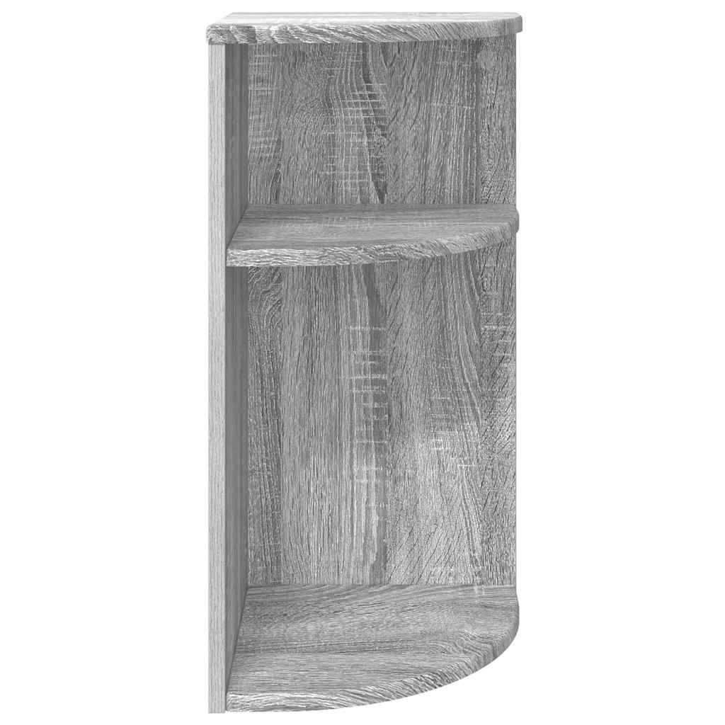 Bijzettafel Grijs Sonoma 29,6 x 29,6 x 60 cm Bewerkt hout is nu te koop bij PeponiXL, paradijselijk wonen!