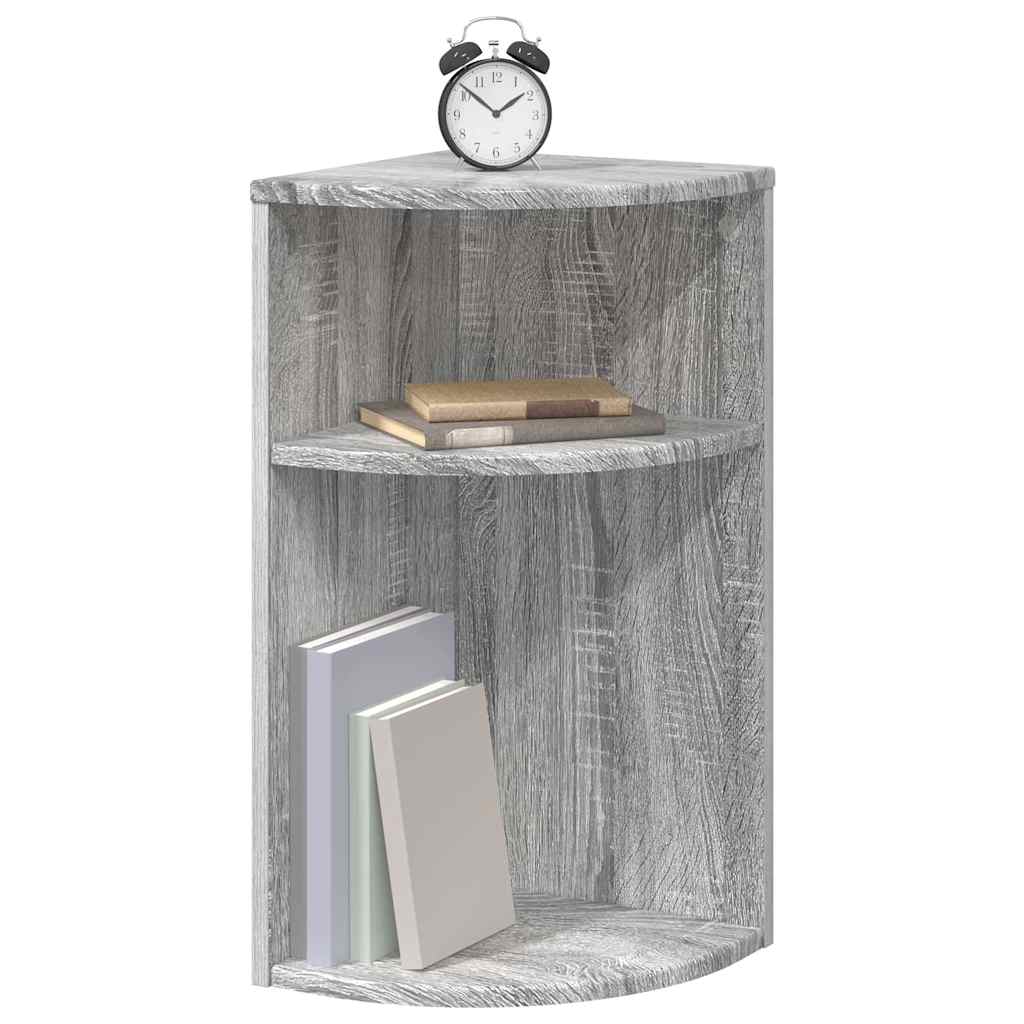 Bijzettafel Grijs Sonoma 29,6 x 29,6 x 60 cm Bewerkt hout is nu te koop bij PeponiXL, paradijselijk wonen!