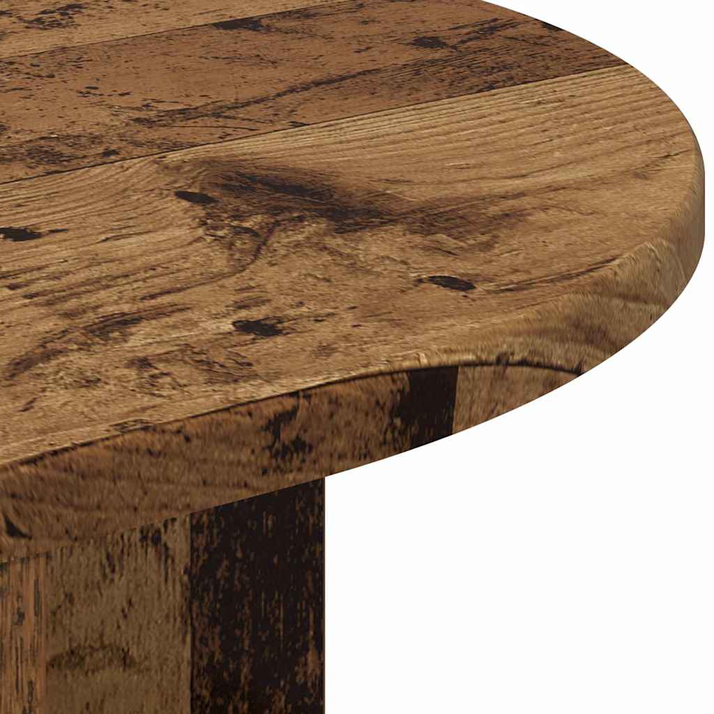 Bijzettafel Oudhout 29,6 x 29,6 x 60 cm Bewerkt hout is nu te koop bij PeponiXL, paradijselijk wonen!