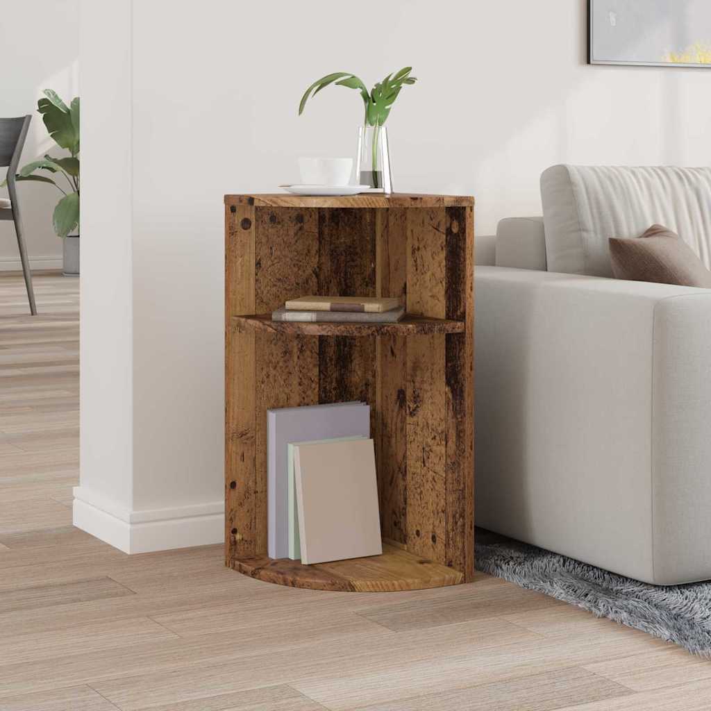 Bijzettafel Oudhout 29,6 x 29,6 x 60 cm Bewerkt hout is nu te koop bij PeponiXL, paradijselijk wonen!