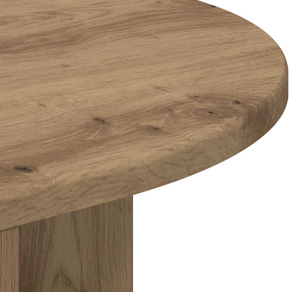 Bijzettafel Artisan Eiken 29,6 x 29,6 x 60 cm Bewerkt hout is nu te koop bij PeponiXL, paradijselijk wonen!