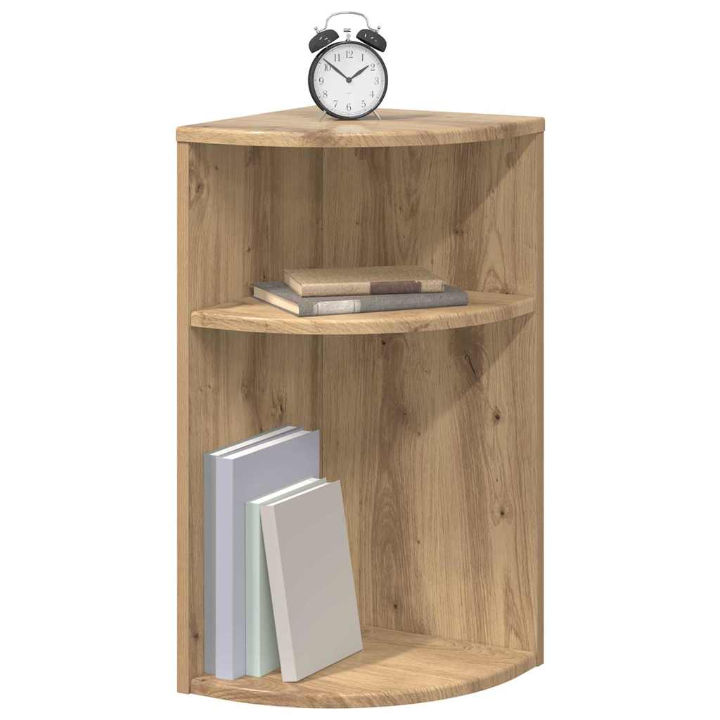 Bijzettafel Artisan Eiken 29,6 x 29,6 x 60 cm Bewerkt hout is nu te koop bij PeponiXL, paradijselijk wonen!